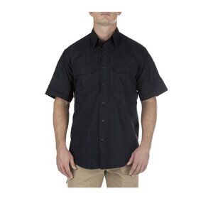 5.11 Tactical Taclite Pro Short Sleeve Button Up Shirt Men’s M Black Ripstop